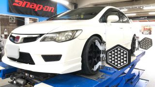 シビック FD2 アライメント調整