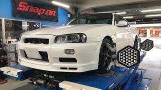R34 GTR アライメント調整