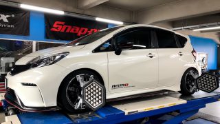 日産 NOTE アライメント調整