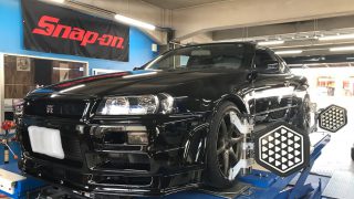 R34 GTR アライメント調整