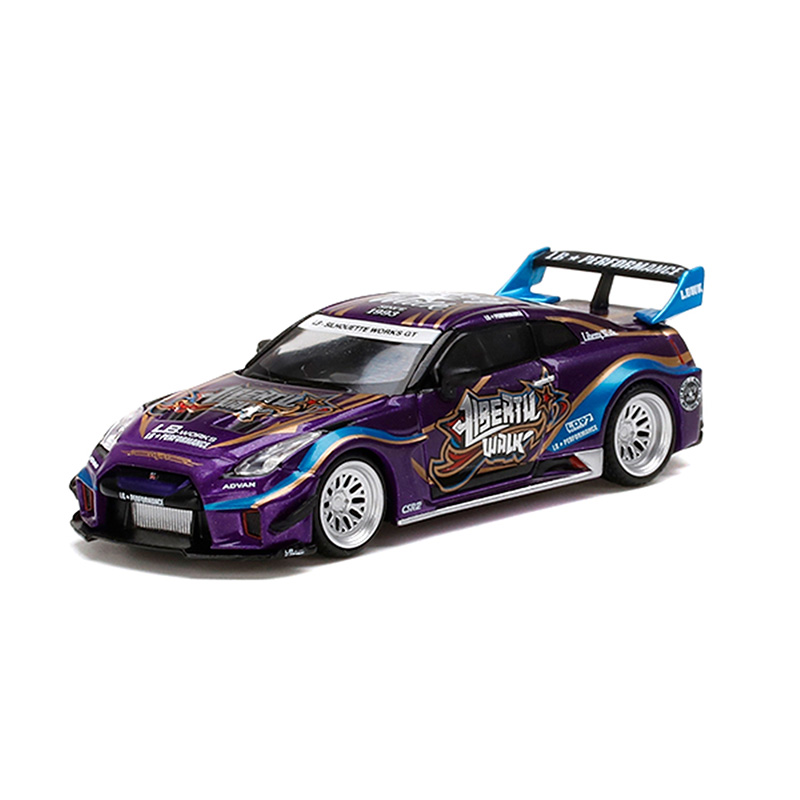LBWKグッズ 新作 MINI-GT LB-Silhouette WORKS 35GT-RR Ver.1 Purple 